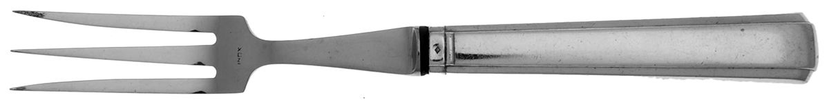 Papyrus (Sterling) Small Steak Carving Fork with Stainless Prongs by Puiforcat-1