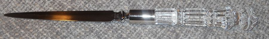 PHF1 (Stainless, Crystal) Letter Opener with Stainless Blade by Princess House-1