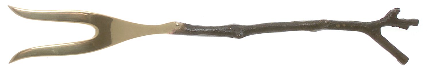 Branches (Bronze) Large Solid Cold Meat Serving Fork by Pottery Barn-1