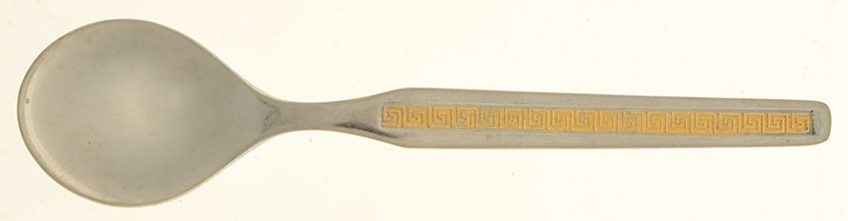 P1r1 (Stainless, Gold Accent) Five O'Clock Teaspoon by Prinz-1