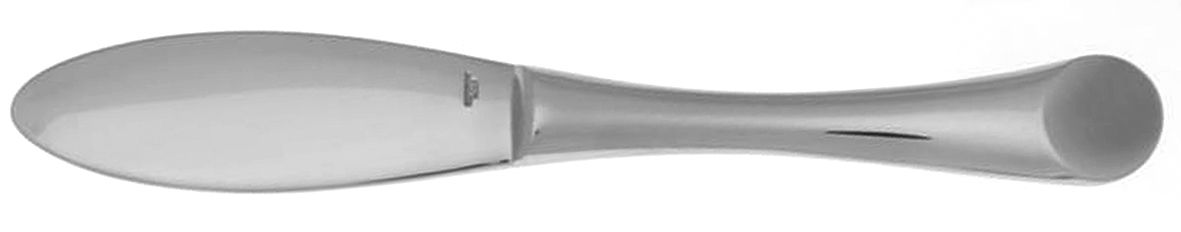 Wave (Stainless) Flat Handle Butter Spreader by Puiforcat-1