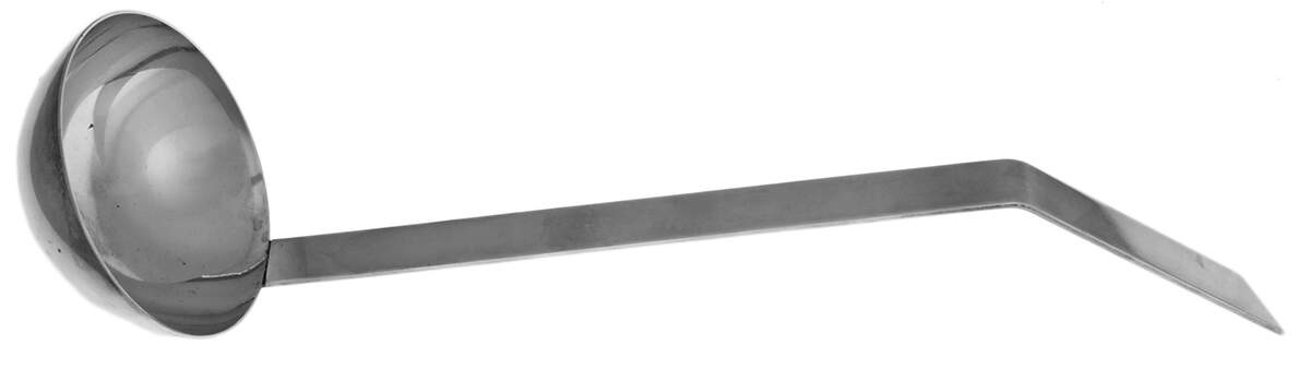 PLO1 (SILVERPLATE, HOLLOWWARE) Punch Ladle Solid Piece by Plator-1