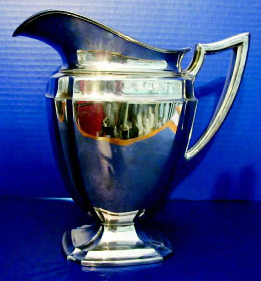 01807 (Silverplate, Hollowware) Silverplate Water Pitcher by Pairpoint Mfg Co-1