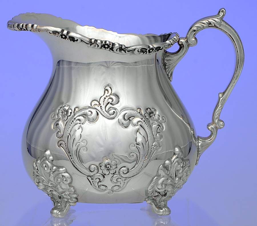 Old English (Sterling, Hollowware) Creamer by Poole Silver -1