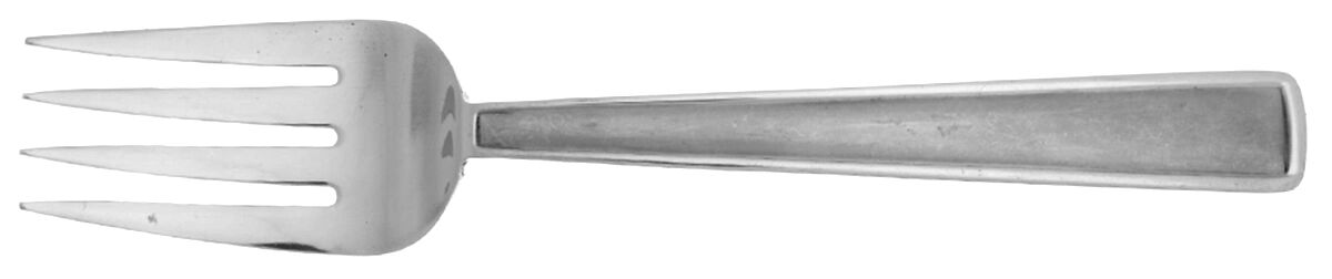 Satin Chalfonte (Stainless) Large Solid Cold Meat Serving Fork by Pfaltzgraff-1