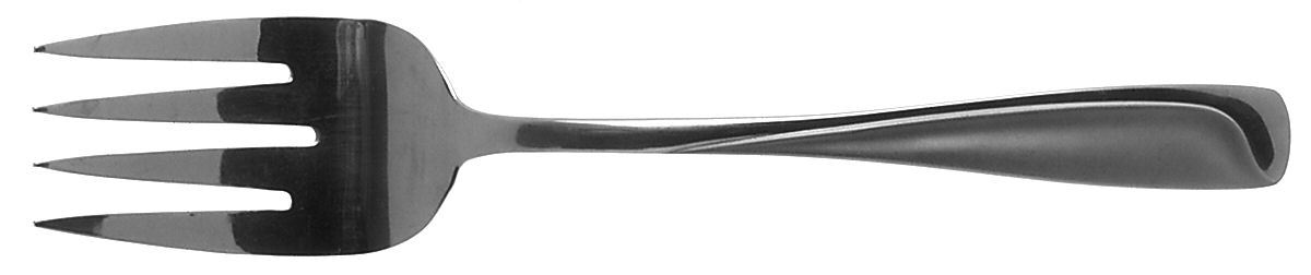 Satin Newtown (Stainless) Medium Solid Cold Meat Serving Fork by Pfaltzgraff-1