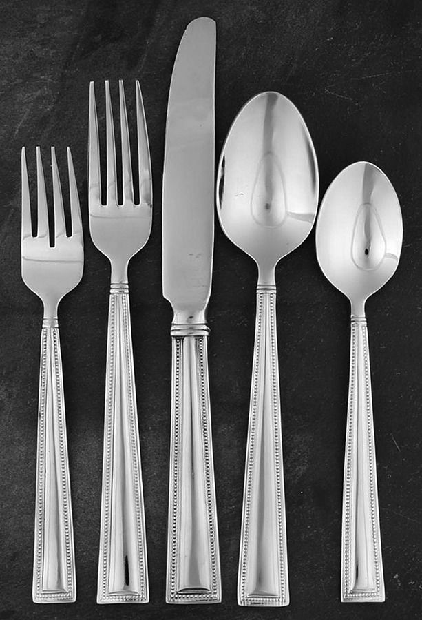 Miranda (Stainless, 18-8) 5 Piece Place Setting by Pfaltzgraff-1
