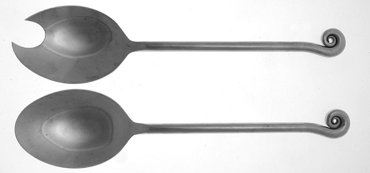 PBN17 (Stainless) Solid Oversized Serving Salad Set by Pottery Barn-1