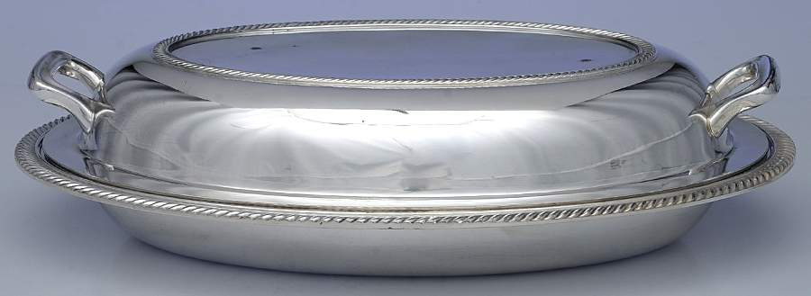 2021 (Silverplate, Hollowware) Double Vegetable Bowl by Poole Silver -1