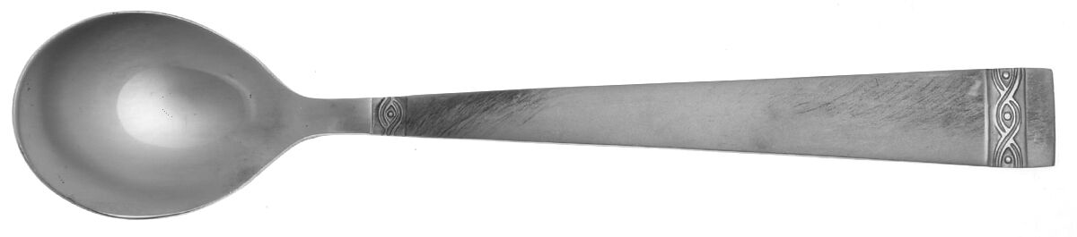 Danielle Sand (Stainless, 18-8) Sugar Shell Spoon by Pfaltzgraff-1