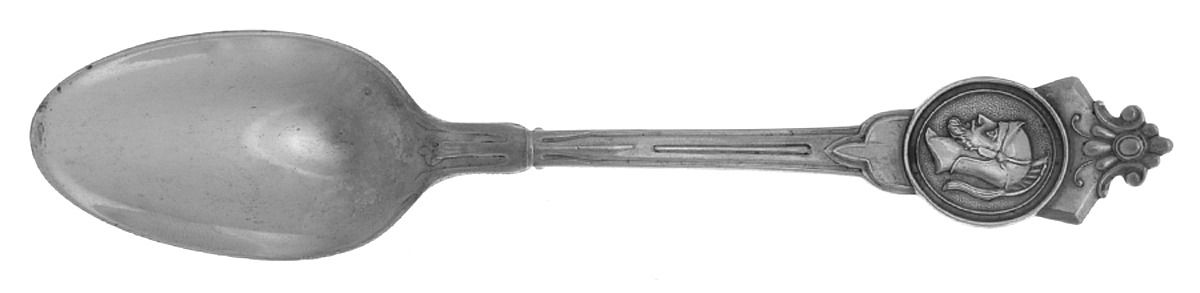 Medallion (Coin, 1867) Teaspoon by Philo B. Gilbert-1
