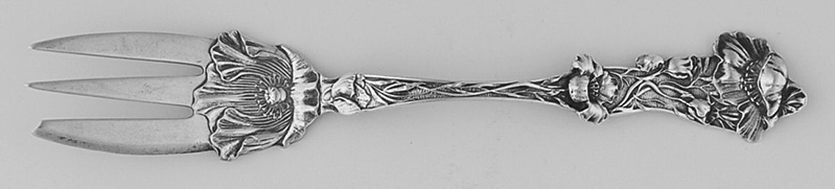 Poppy (Sterling, 1908) Old Style Pickle Fork by Paye & Baker Mfg Co-1