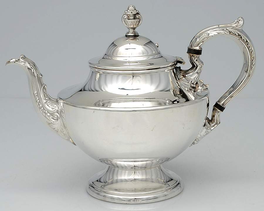 1030 (Silverplate, Hollowware) Teapot by Poole Silver -1