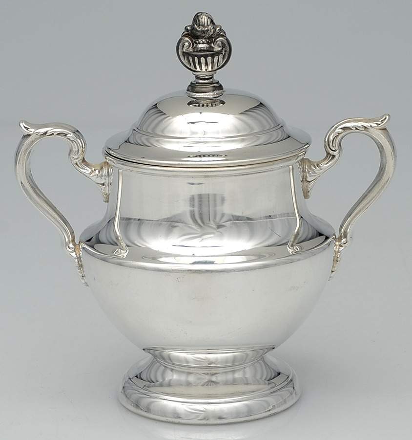 1030 (Silverplate, Hollowware) Sugar Bowl & Lid by Poole Silver -1
