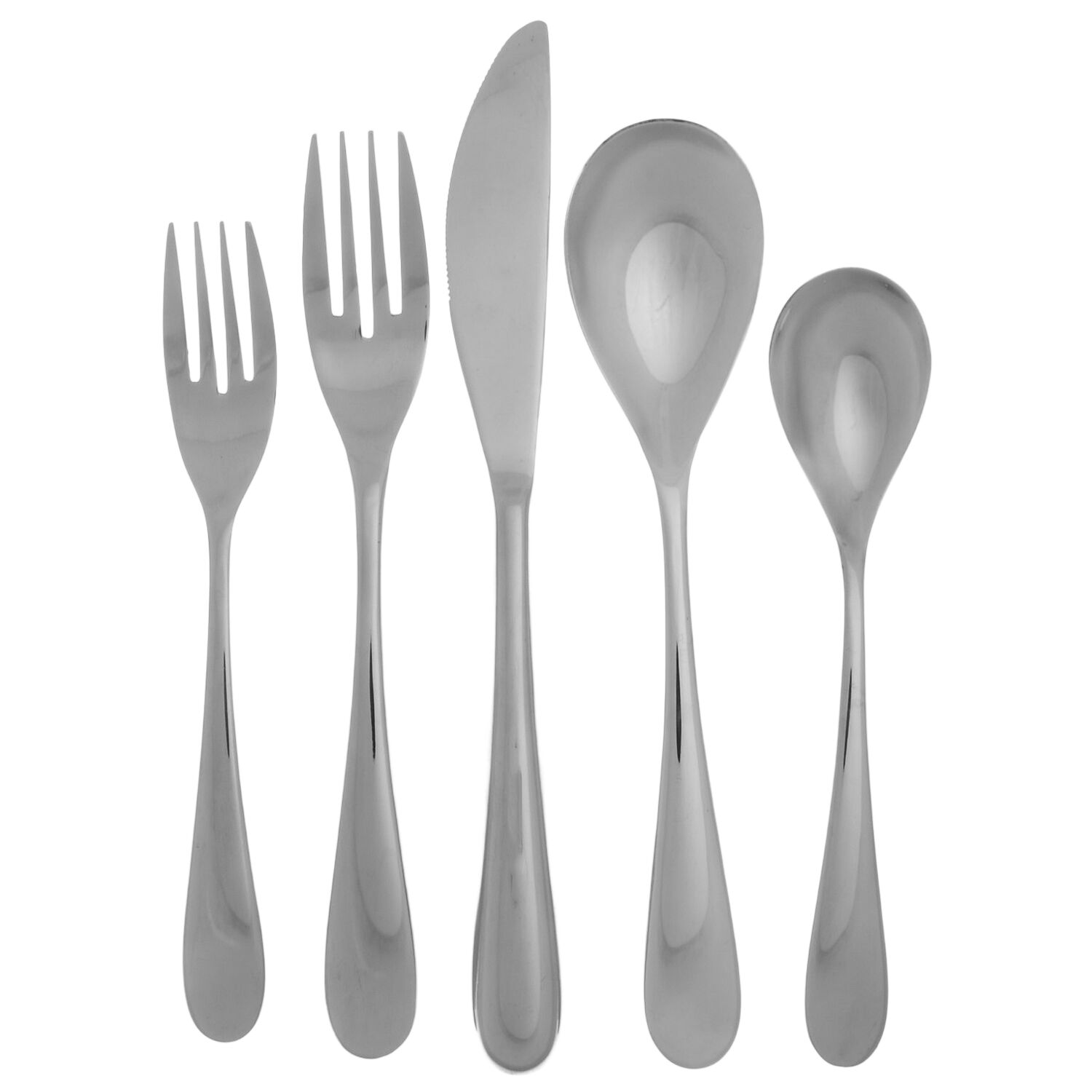 Sonya (Stainless, 18-0) 5 Piece Place Setting by Pfaltzgraff-1