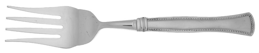 Mia (Stainless) Cold Meat Fork Large, Stainless Tines HC by Pfaltzgraff-1