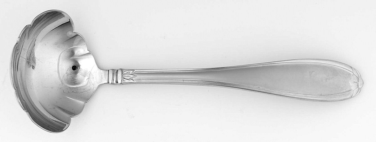 Barrington (Stainless) Solid Gravy Ladle by Princess House-1