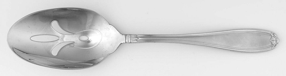 Barrington (Stainless) Pierced Tablespoon (Serving Spoon) by Princess House-1