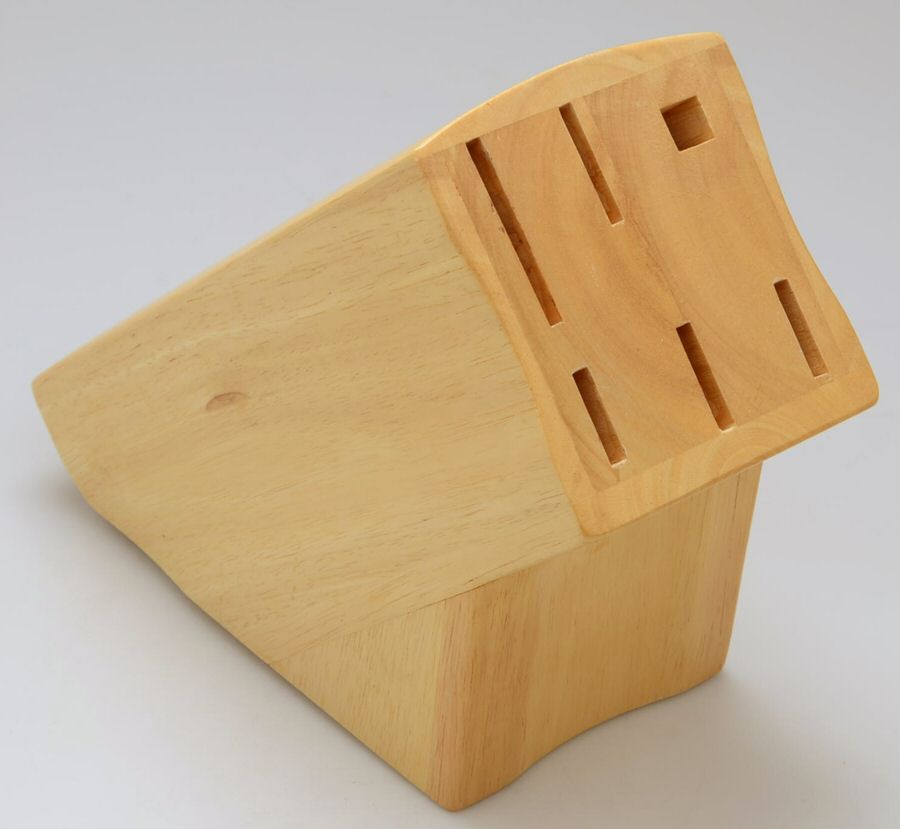 Barrington (Stainless) Wood Block for 6 Piece Cutlery Set by Princess House-1