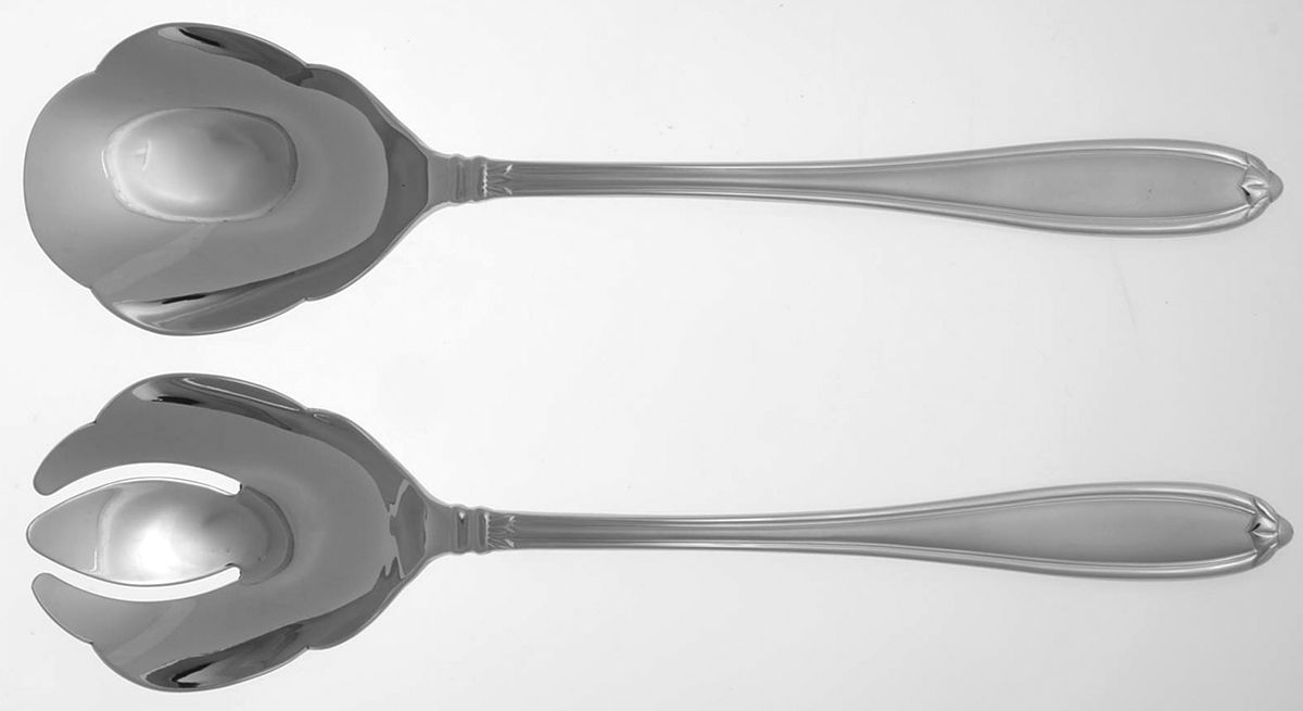 Barrington (Stainless) Solid Oversized Serving Salad Set by Princess House-1