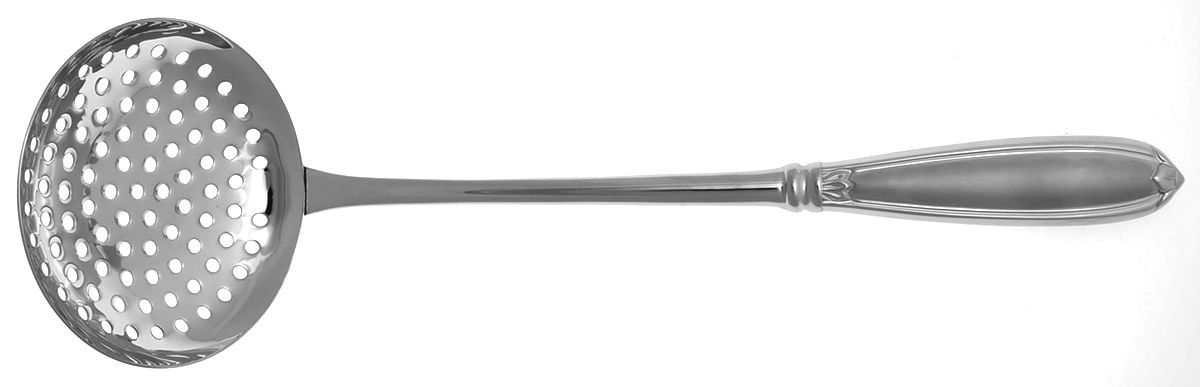 Barrington (Stainless) Strainer Spoon Serving Hollow Handle by Princess House-1