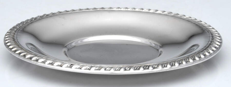 66 (Sterling, Hollowware) Underplate for Creamer by Poole Silver -1