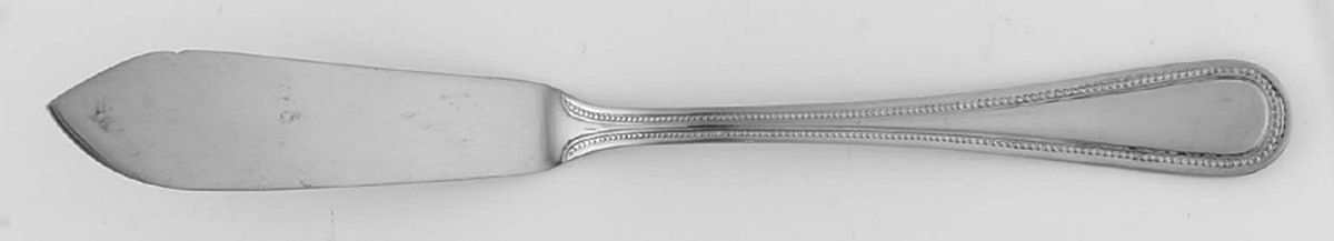 Pearl (Stainless) Flat Handle Master Butter Knife by Pfaltzgraff-1