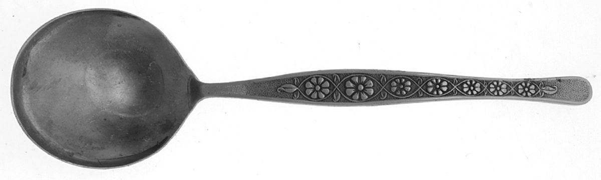 Imari (Stainless) Round Bowl Soup Spoon (Cream Soup) by Present-1