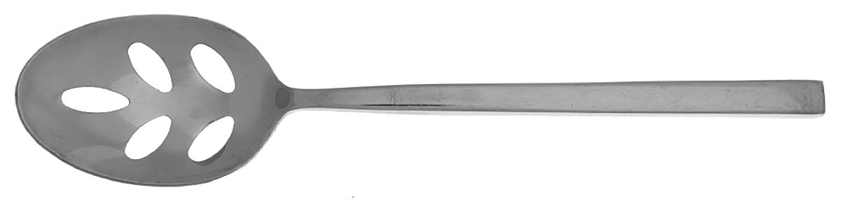 Luna (Stainless) Pierced Tablespoon (Serving Spoon) by Pottery Barn-1
