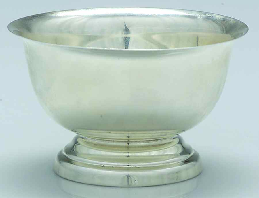 362 (Sterling, Hollowware) Mini Open Sugar Bowl by Poole Silver -1