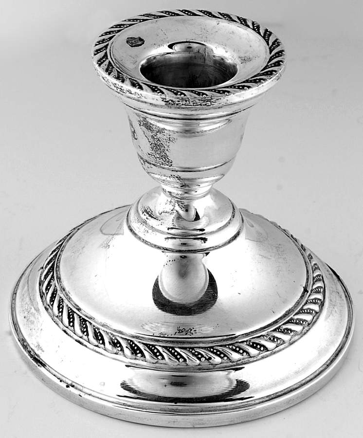 PSC1 (Sterling, Hollowware) Weighted Candleholder by Preisner-1