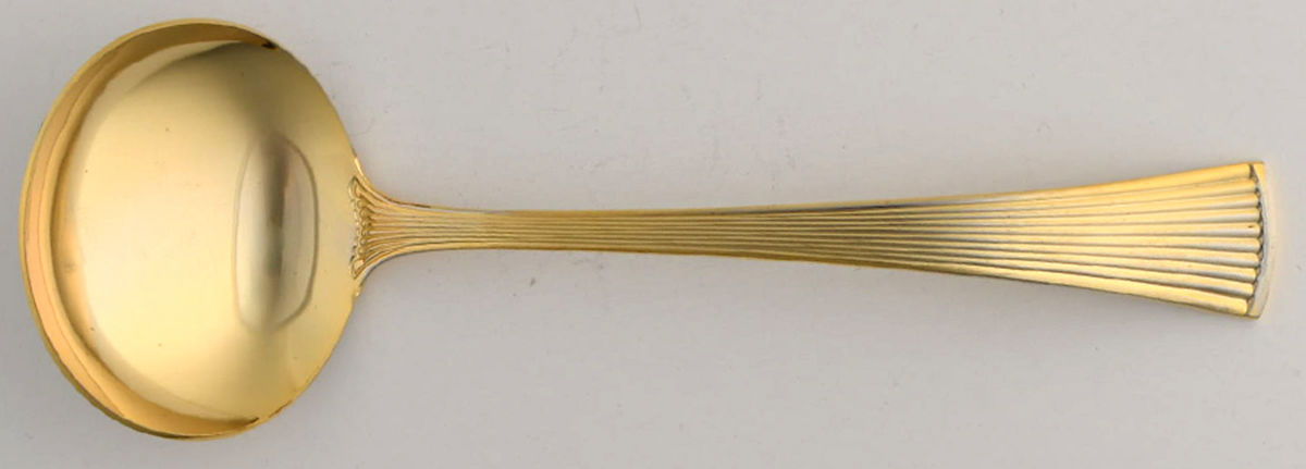 PSS6 (Gold Electroplate) Solid Gravy Ladle by Prestige-1