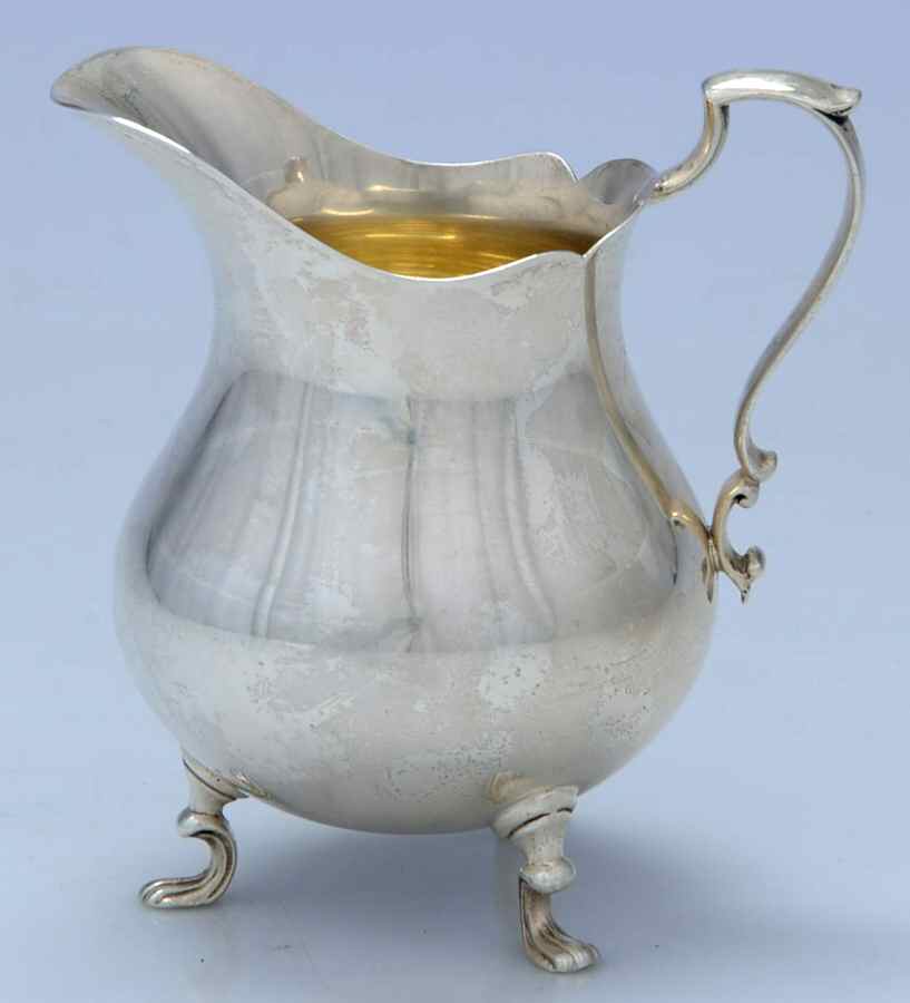 Jack Shepard Repro-Plain (Sterling, Hollowware) Creamer by Poole Silver -1
