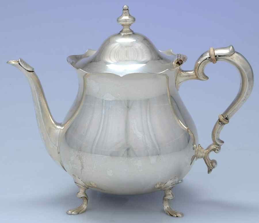 Jack Shepard Repro-Plain (Sterling, Hollowware) Teapot by Poole Silver -1