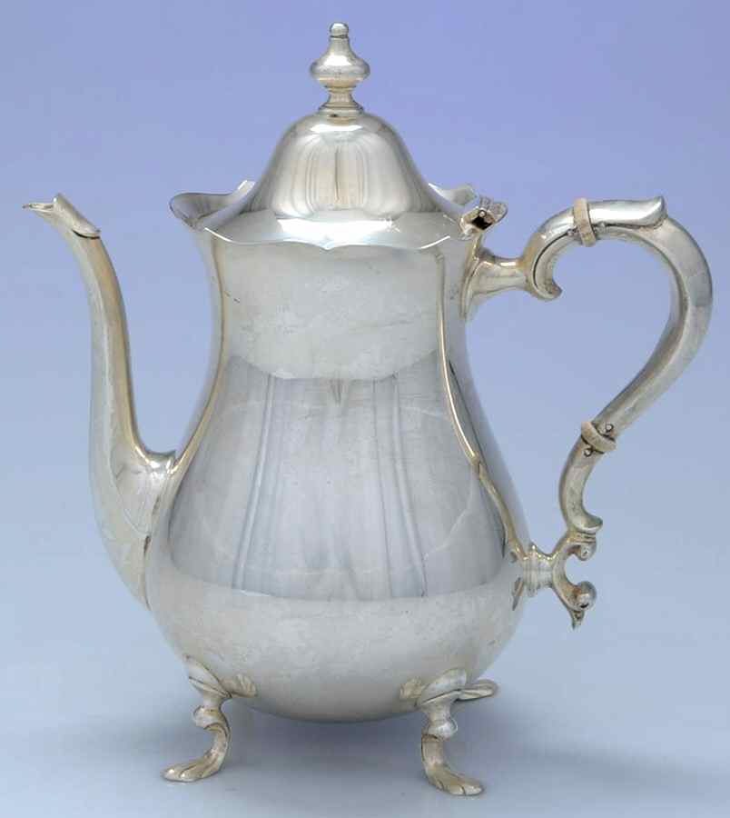 Jack Shepard Repro-Plain (Sterling, Hollowware) Coffee Pot by Poole Silver -1