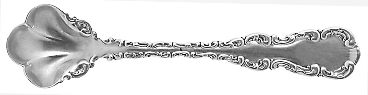 Louis XV (Sterling) Master Salt Spoon by P W Ellis & Co-1