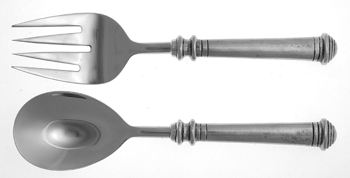 Pewter (Pewter) Solid Serving Set by Pottery Barn-1