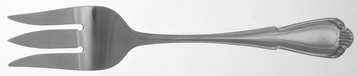 PFF21 (Stainless) Large Solid Cold Meat Serving Fork by Pfaltzgraff-1