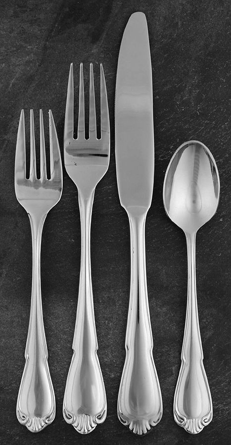 PFF21 (Stainless) 4 Piece Place Setting by Pfaltzgraff-1