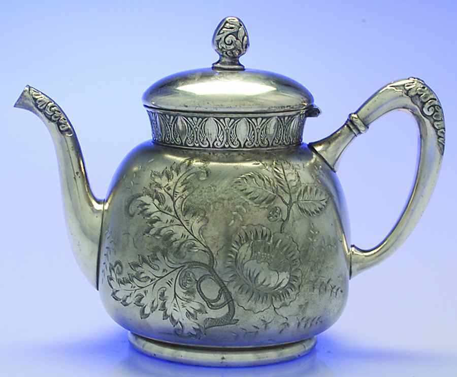 323 (Silverplate, Hollowware) Teapot by Pairpoint Mfg Co-1
