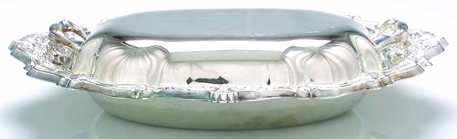 Crest of Windsor (Silverplate, Hollowware) Plated Double Vegetable Bowl with Liner by Poole Silver -1