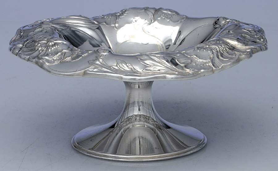 6646 (Silverplate, Hollowware) Round Compote (Height X Width) by Pairpoint Mfg Co-1