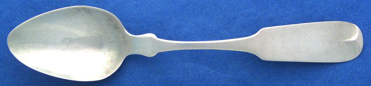 Coin Silver Flatware Tablespoon (Serving Spoon) by Platt & Brother-1