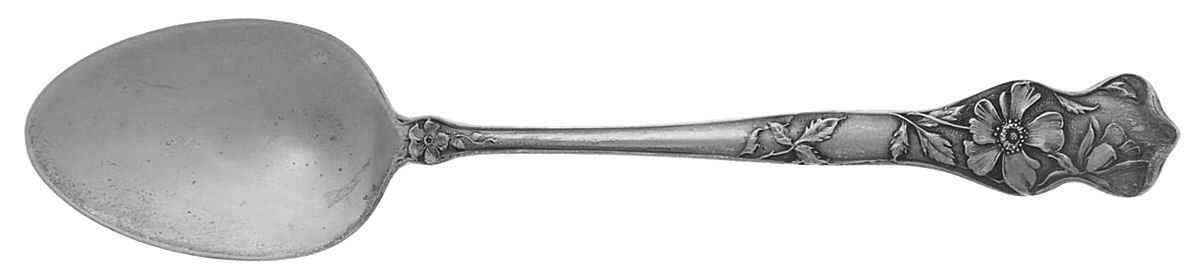 Wild Rose (Sterling) Five O'Clock Teaspoon by Paye & Baker Mfg Co-1