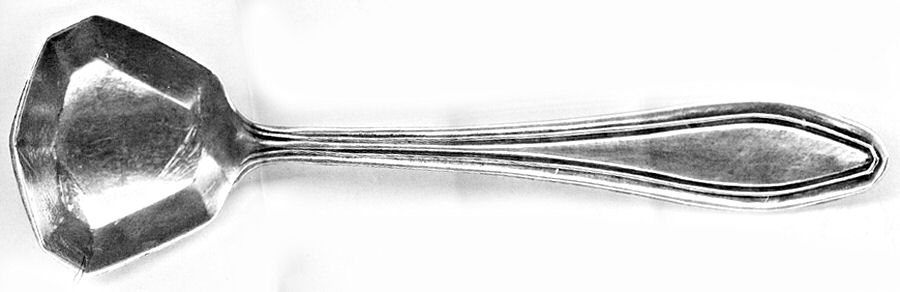 PBM15 (Sterling) Individual Salt Spoon by Paye & Baker Mfg Co-1
