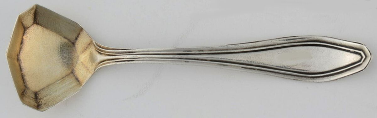 PBM15 (Sterling) Individual Salt Spoon by Paye & Baker Mfg Co-1