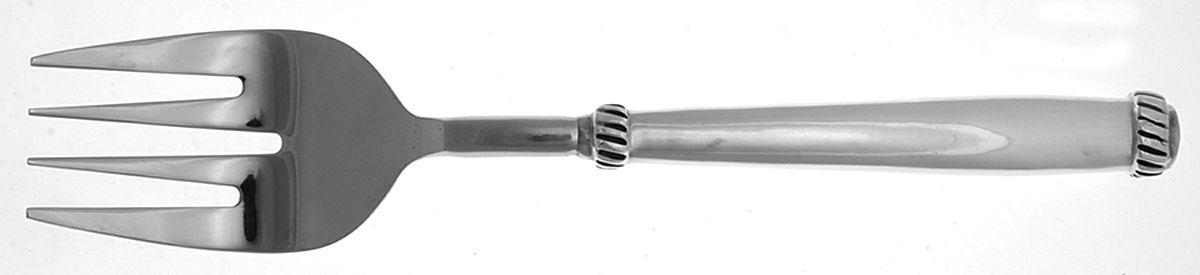 Twist (Silverplate Handle) Solid Serving Fork by Pottery Barn-1