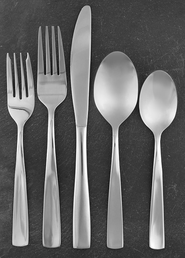 Danford (Stainless) 5 Piece Place Setting by Pfaltzgraff-1