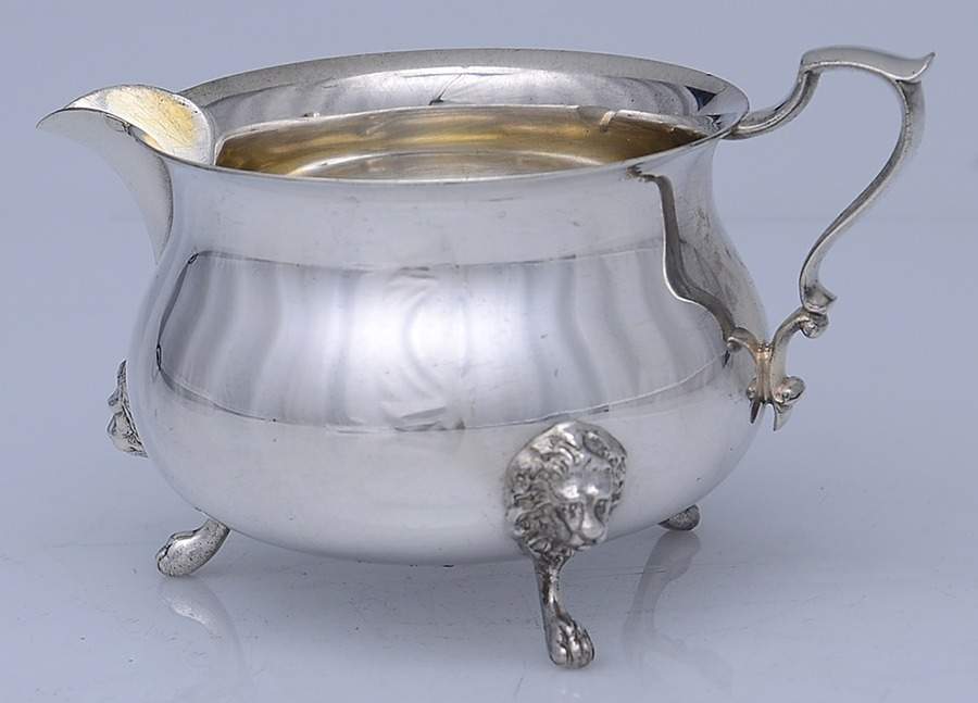 33 (Sterling, Hollowware) Mini Creamer by Poole Silver -1