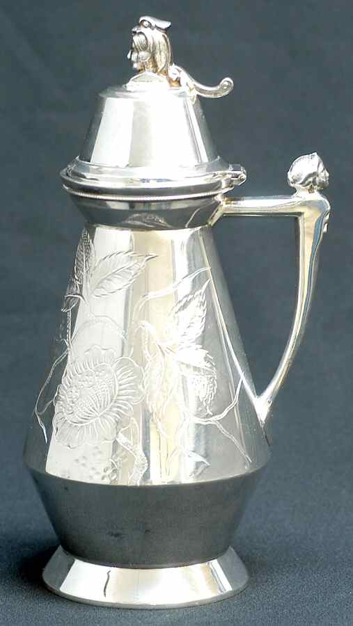 1710 (Silverplate, Hollowware) Silverplate Hot Milk Pitcher by Pairpoint Mfg Co-1